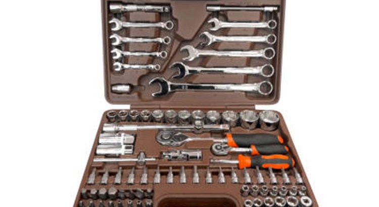 Isolated Tool Set for Car Repairs