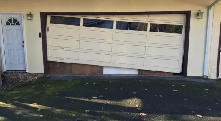 Damaged Garage Door Tracks
